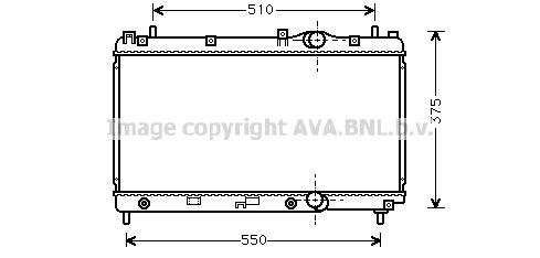 AVA QUALITY COOLING Радиатор, охлаждение двигателя CR2031